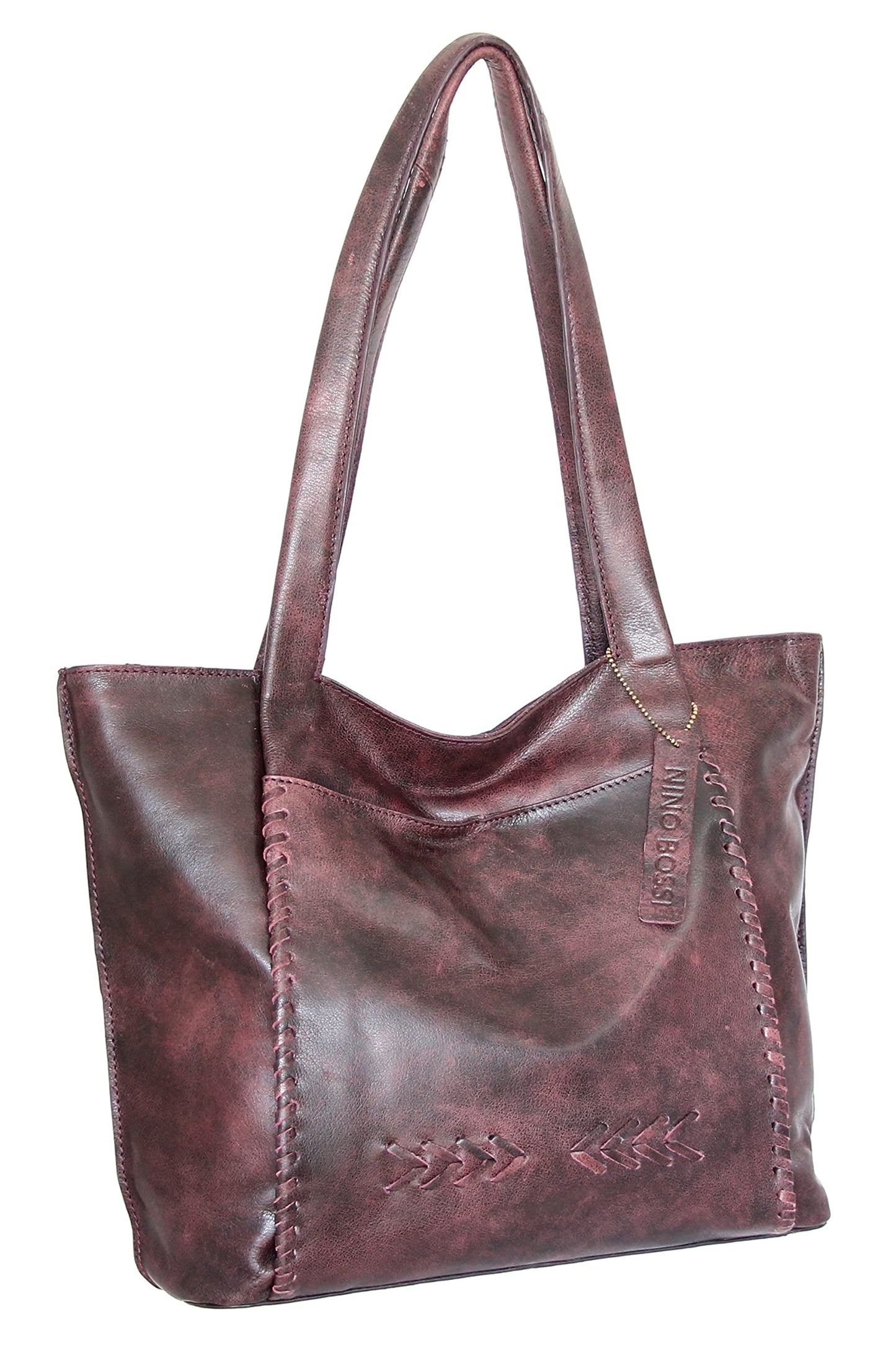 Wendy's Whip Stitch Tote in Burgundy