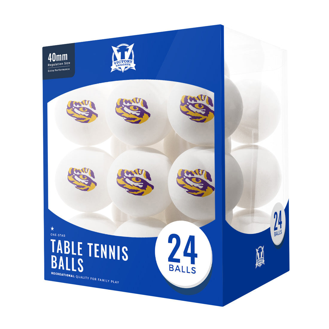 LSU Tigers Ping Pong Balls (24-Pack)