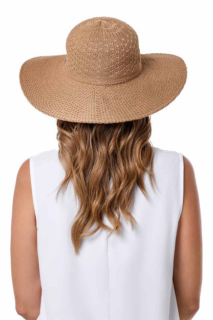 Perla Packable Wide Brim Hat | Tan