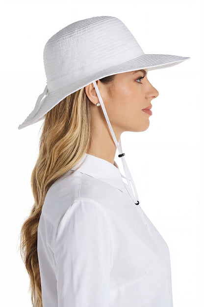 Shelly Lightweight Shapeable Travel Hat | White