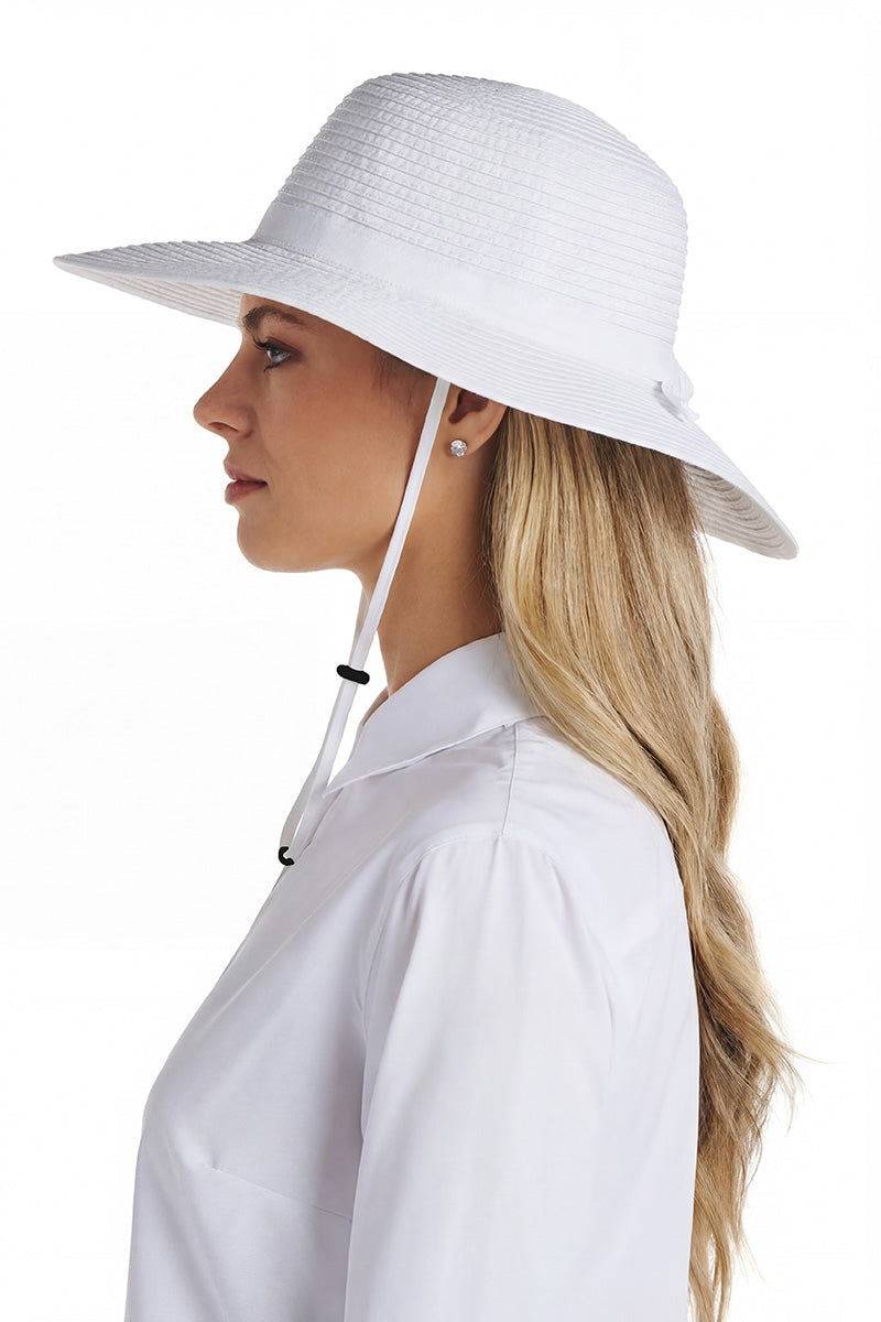 Shelly Lightweight Shapeable Travel Hat | White