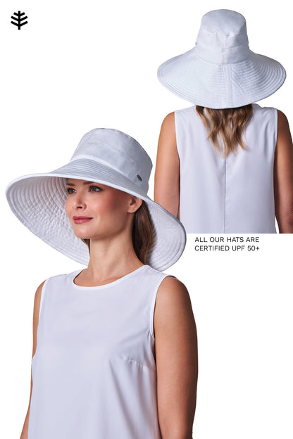 Women's Brittany Beach Hat | Natural Modern Herringbone