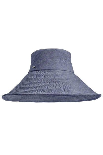 Women's Brittany Beach Hat | Denim Blue Chambray