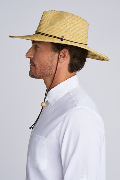 Comber Wide Brim Braided Sun Hat | Natural