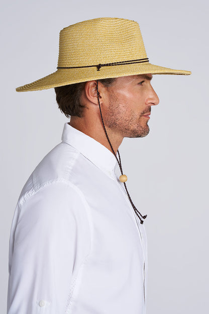 Comber Wide Brim Braided Sun Hat | Natural