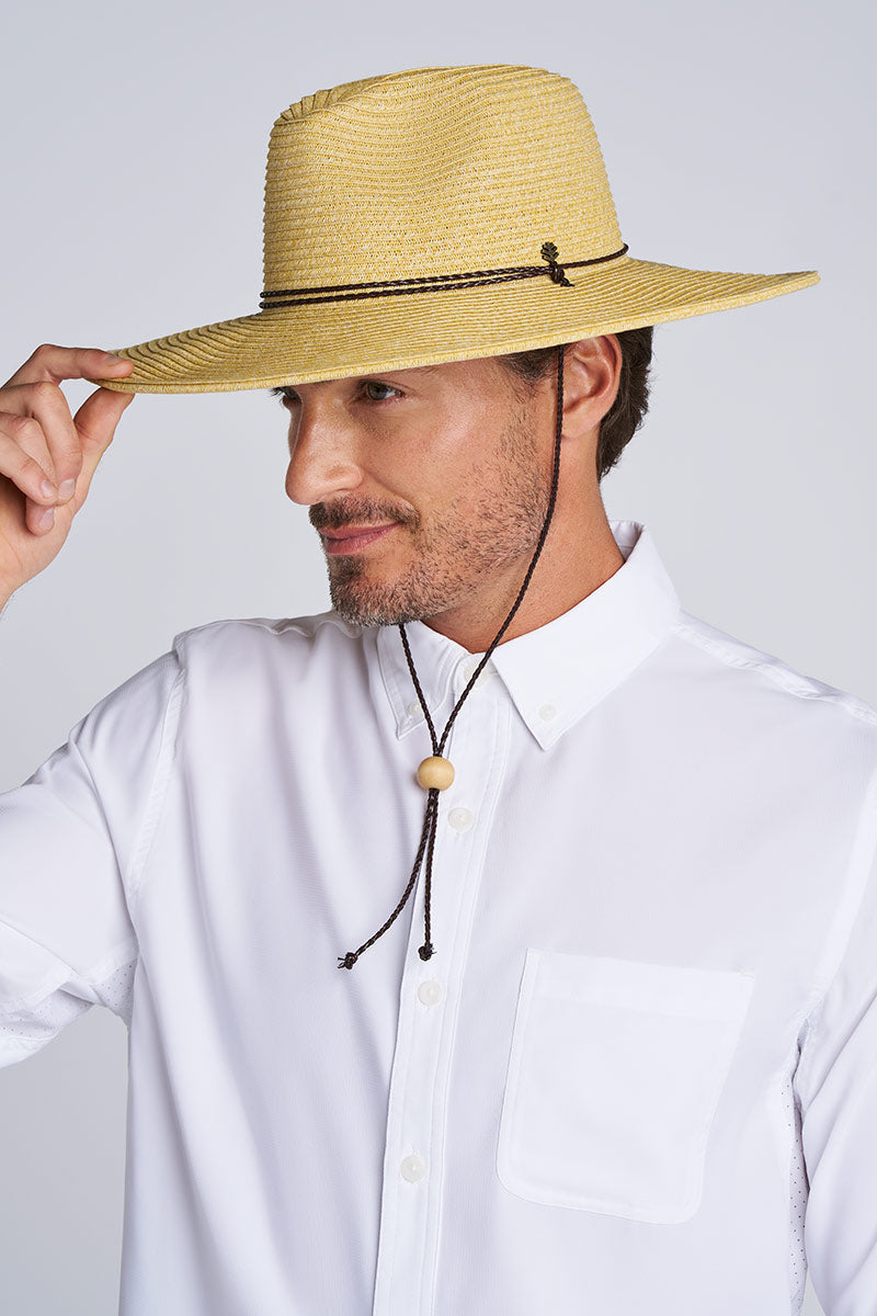 Comber Wide Brim Braided Sun Hat | Natural