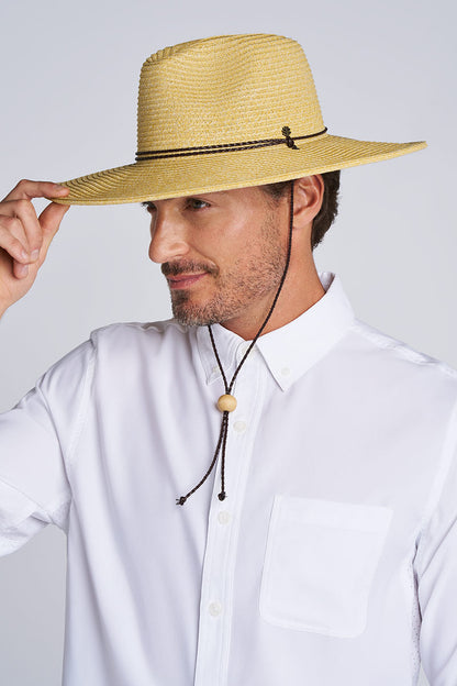 Comber Wide Brim Braided Sun Hat | Natural