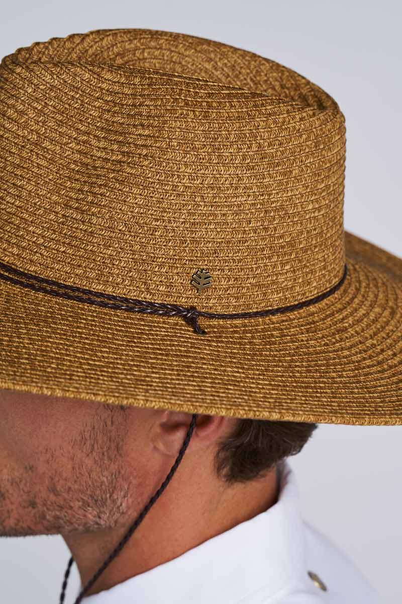 Comber Wide Brim Braided Sun Hat | Brown