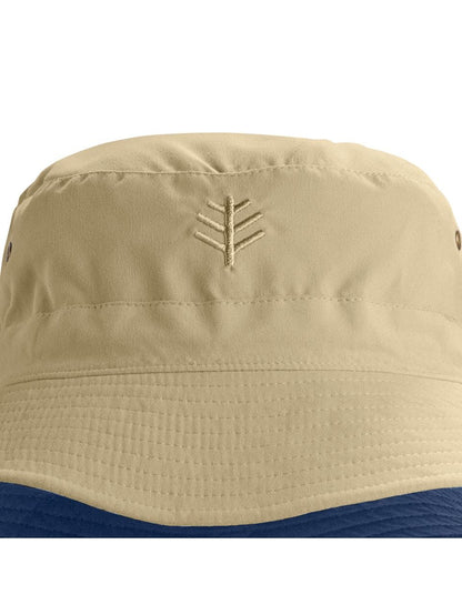 Unisex Landon Reversible Bucket Hat | Tan/Navy