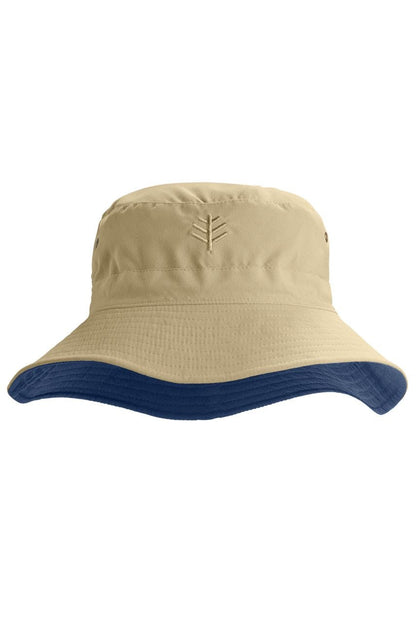 Unisex Landon Reversible Bucket Hat | Tan/Navy