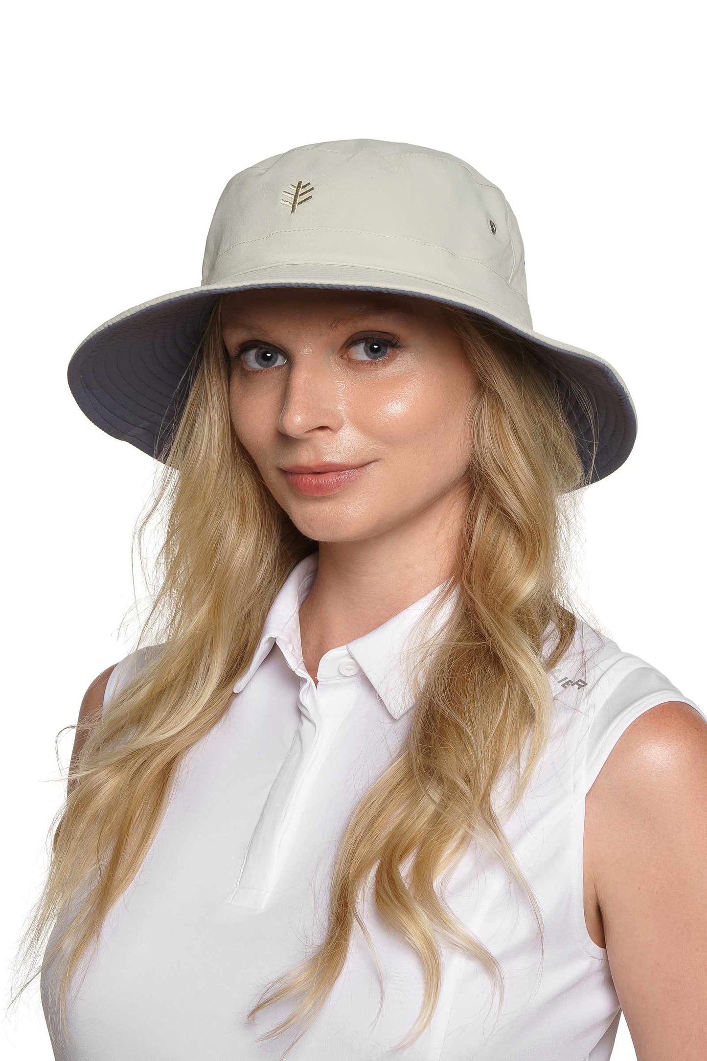 Unisex Landon Reversible Bucket Hat | Stone/Carbon