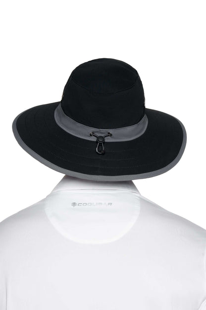 Unisex Matchplay Wide Brim Golf Hat | Black/Carbon