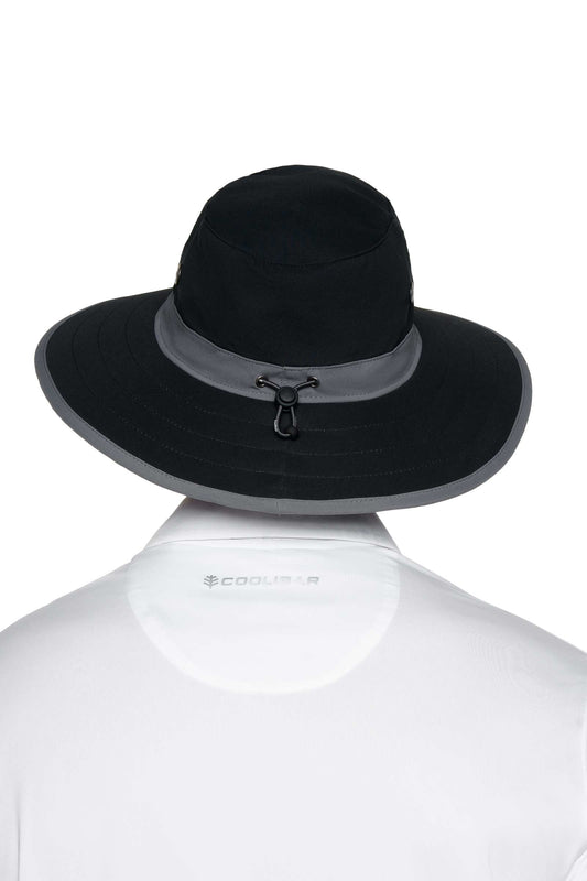 Unisex Matchplay Wide Brim Golf Hat | Black/Carbon