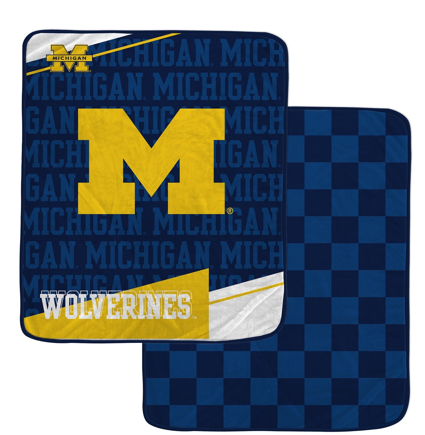 NCAA Checkers Logo Blanket