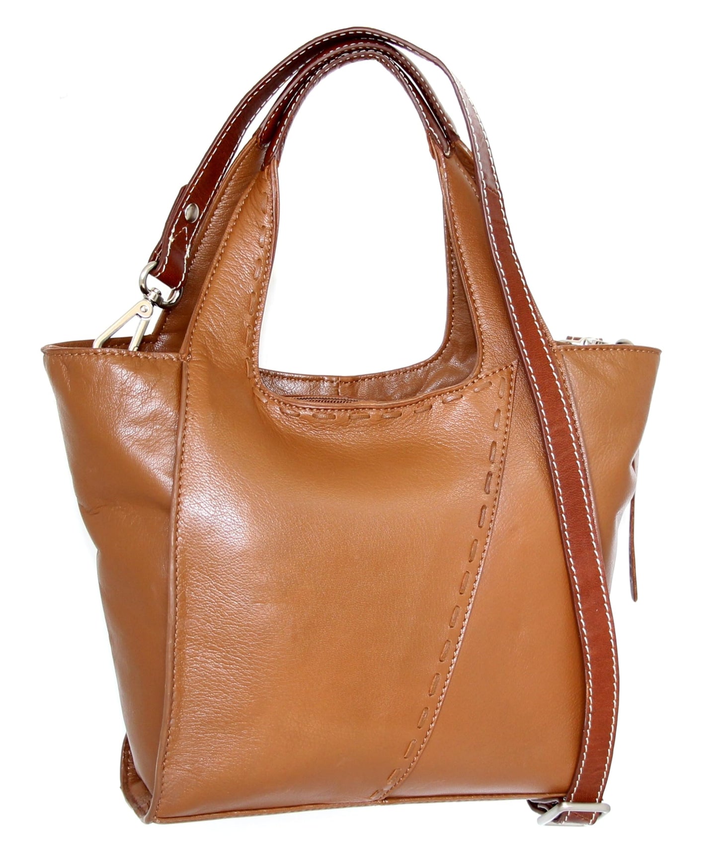 Chiara Small Satchel in Cognac