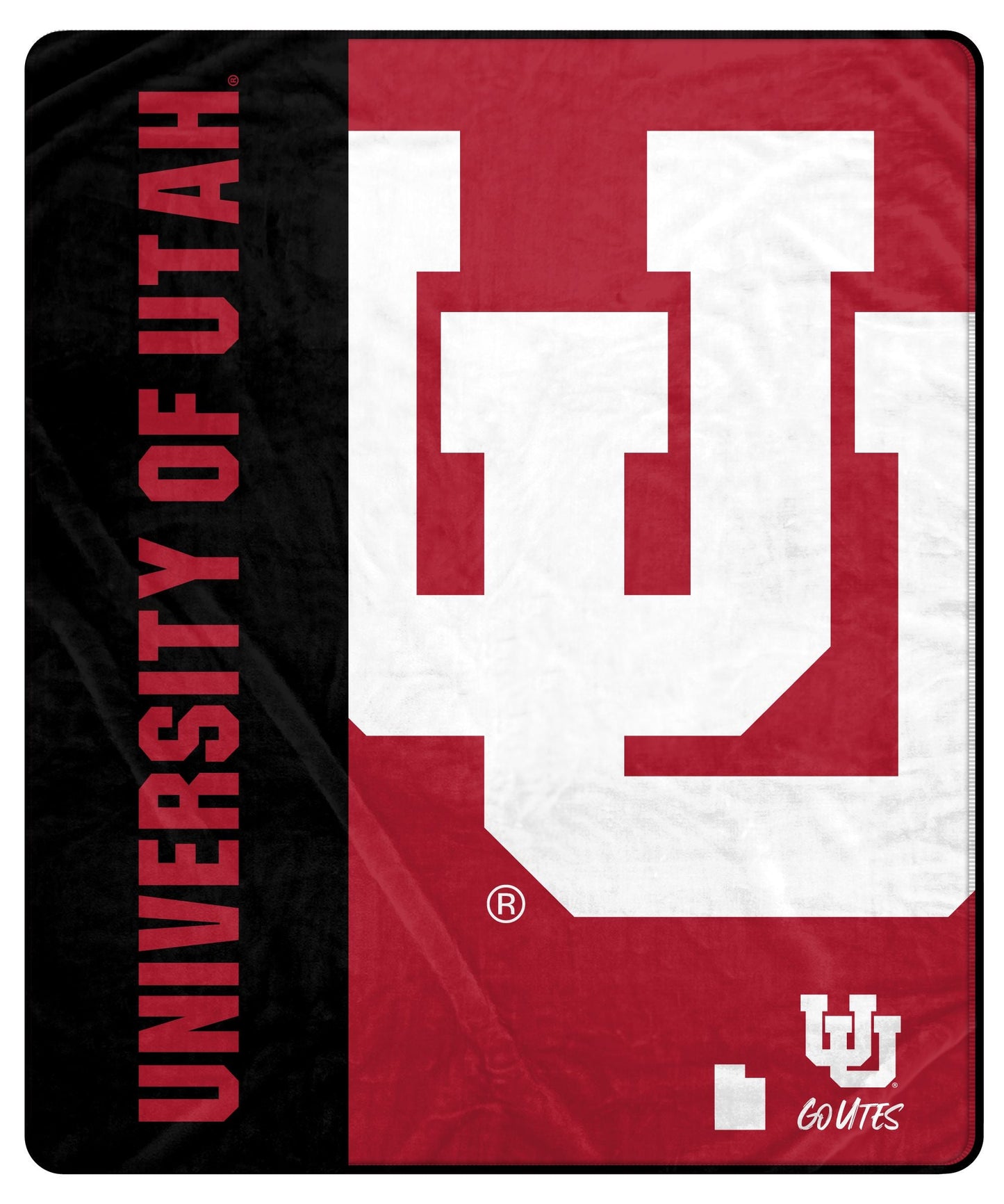NCAA Side Bar Big Logo Blanket