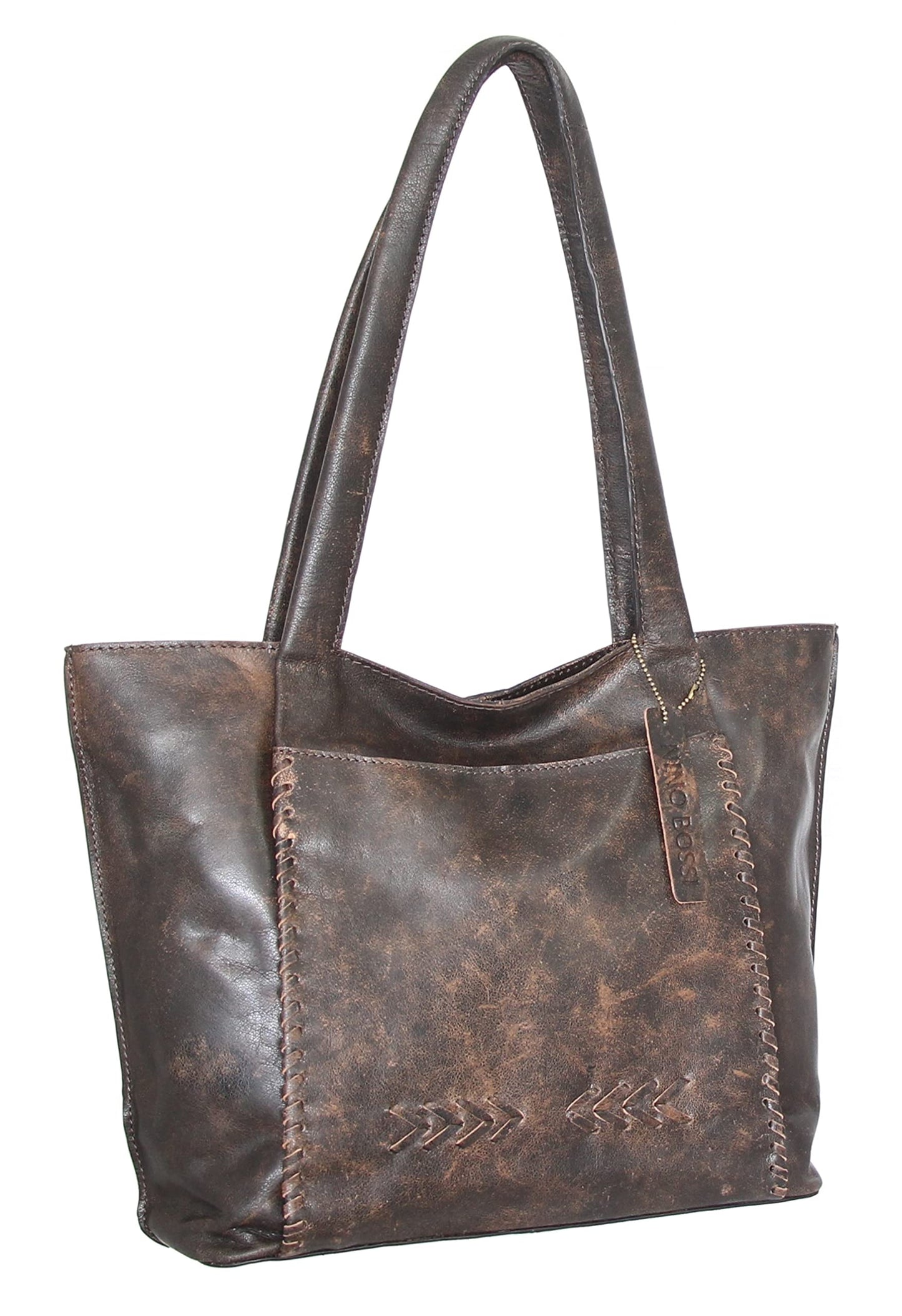 Wendy's Whip Stitch Tote in Brown