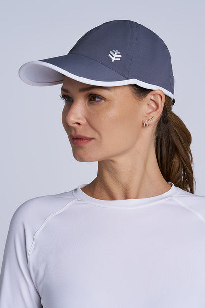 Unisex Lenny Adjustable Sports Cap | Carbon/White
