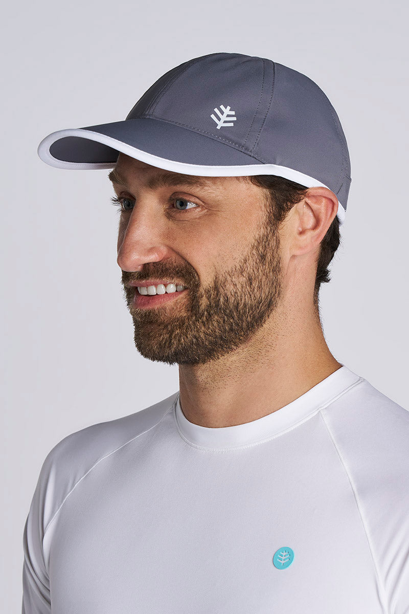 Unisex Lenny Adjustable Sports Cap | Carbon/White