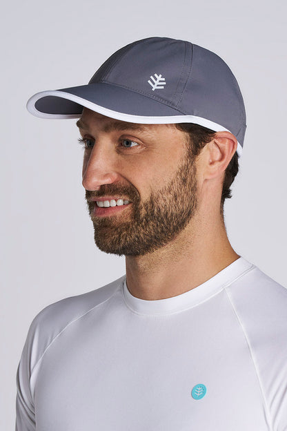 Unisex Lenny Adjustable Sports Cap | Carbon/White