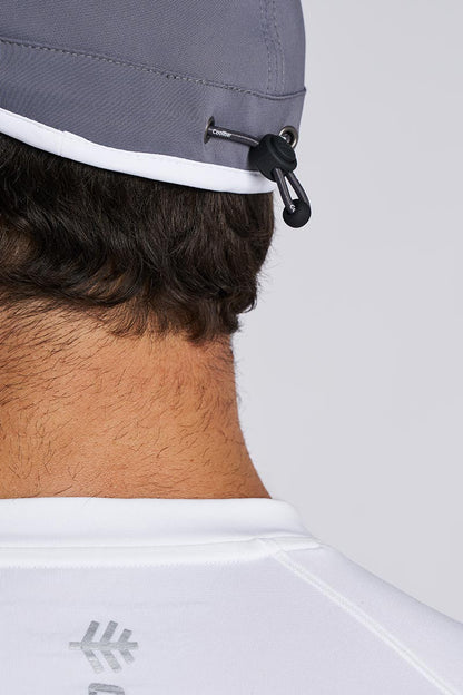 Unisex Lenny Adjustable Sports Cap | Carbon/White
