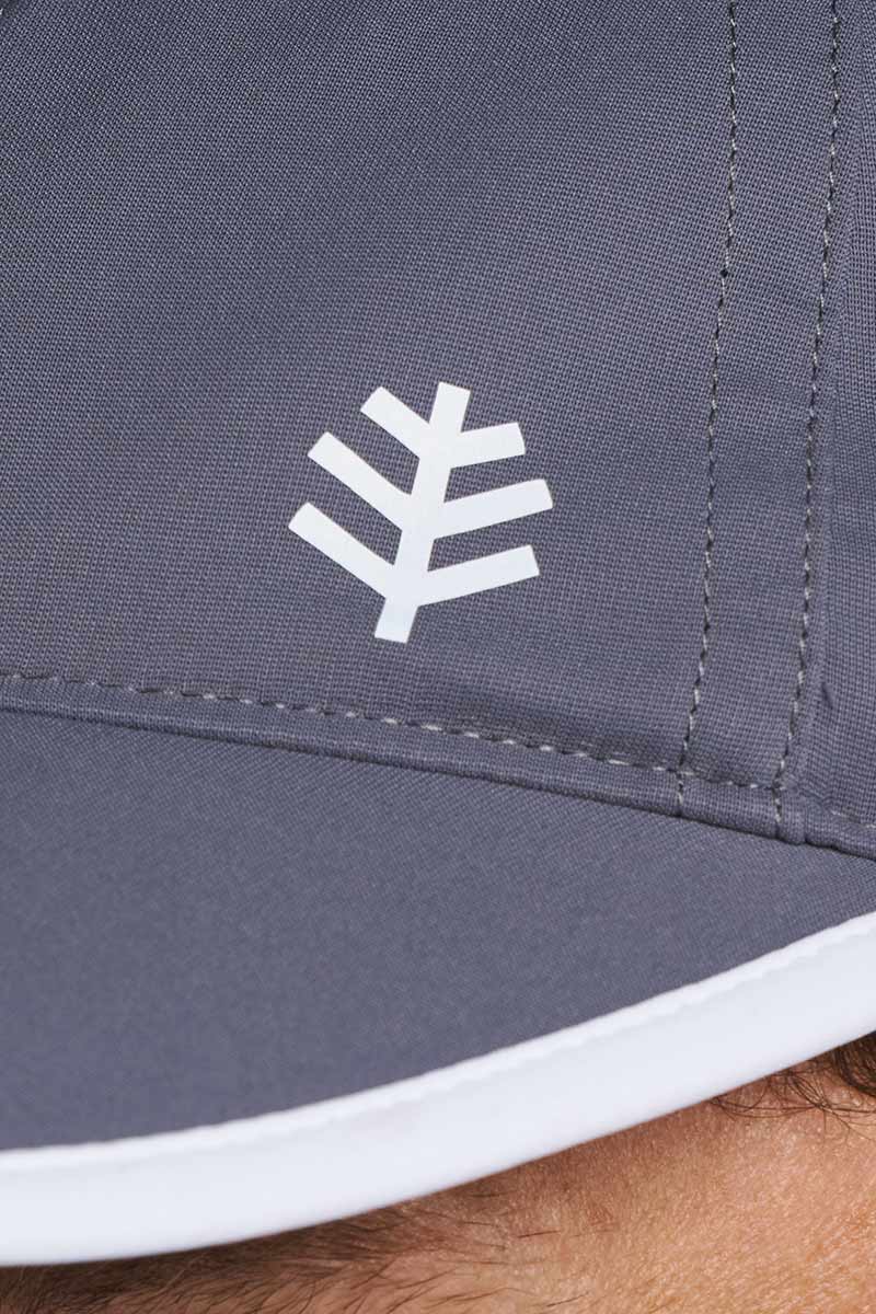 Unisex Lenny Adjustable Sports Cap | Carbon/White