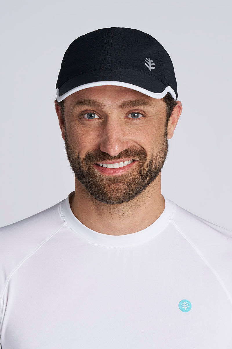 Unisex Lenny Adjustable Sports Cap | Black/White