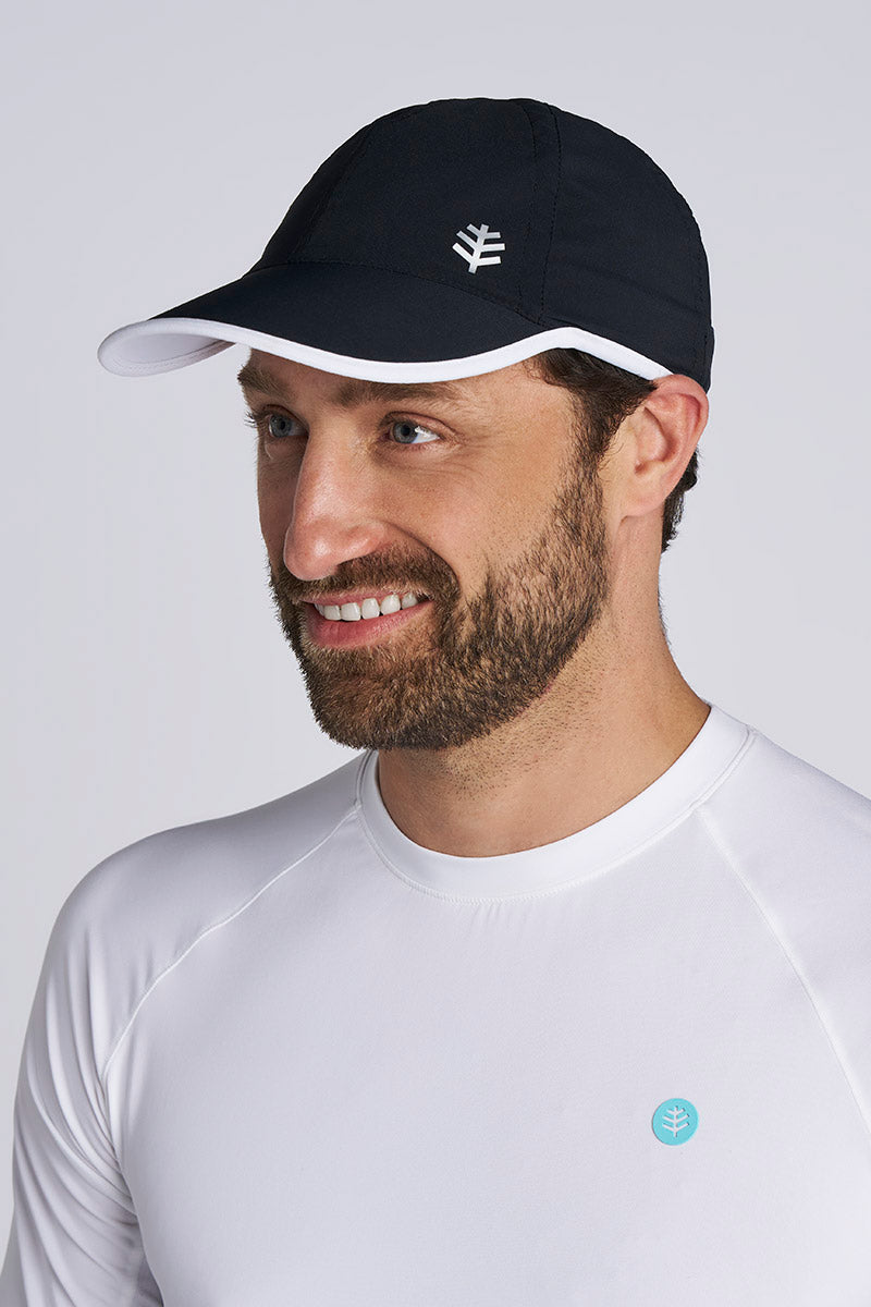Unisex Lenny Adjustable Sports Cap | Black/White