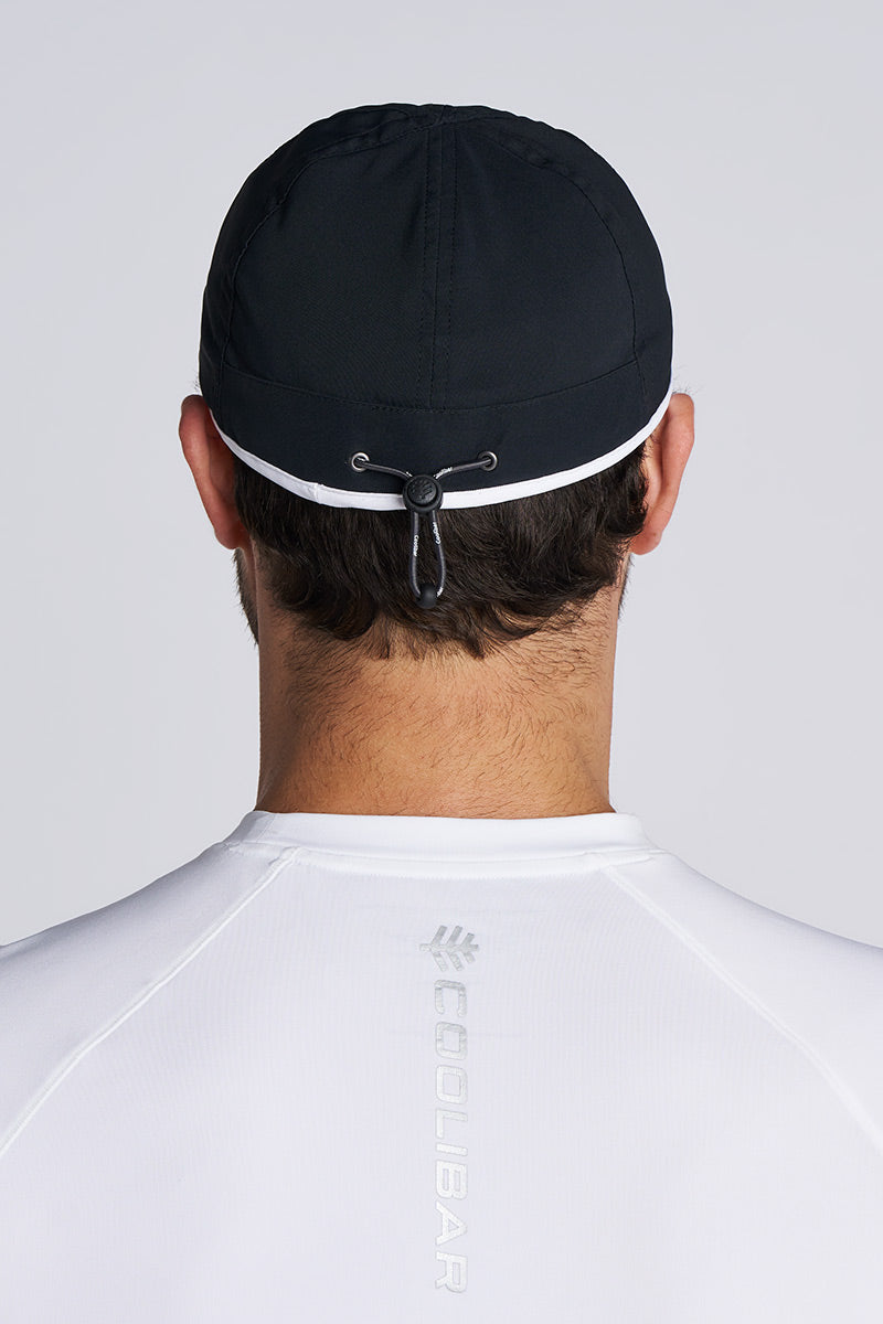 Unisex Lenny Adjustable Sports Cap | Black/White