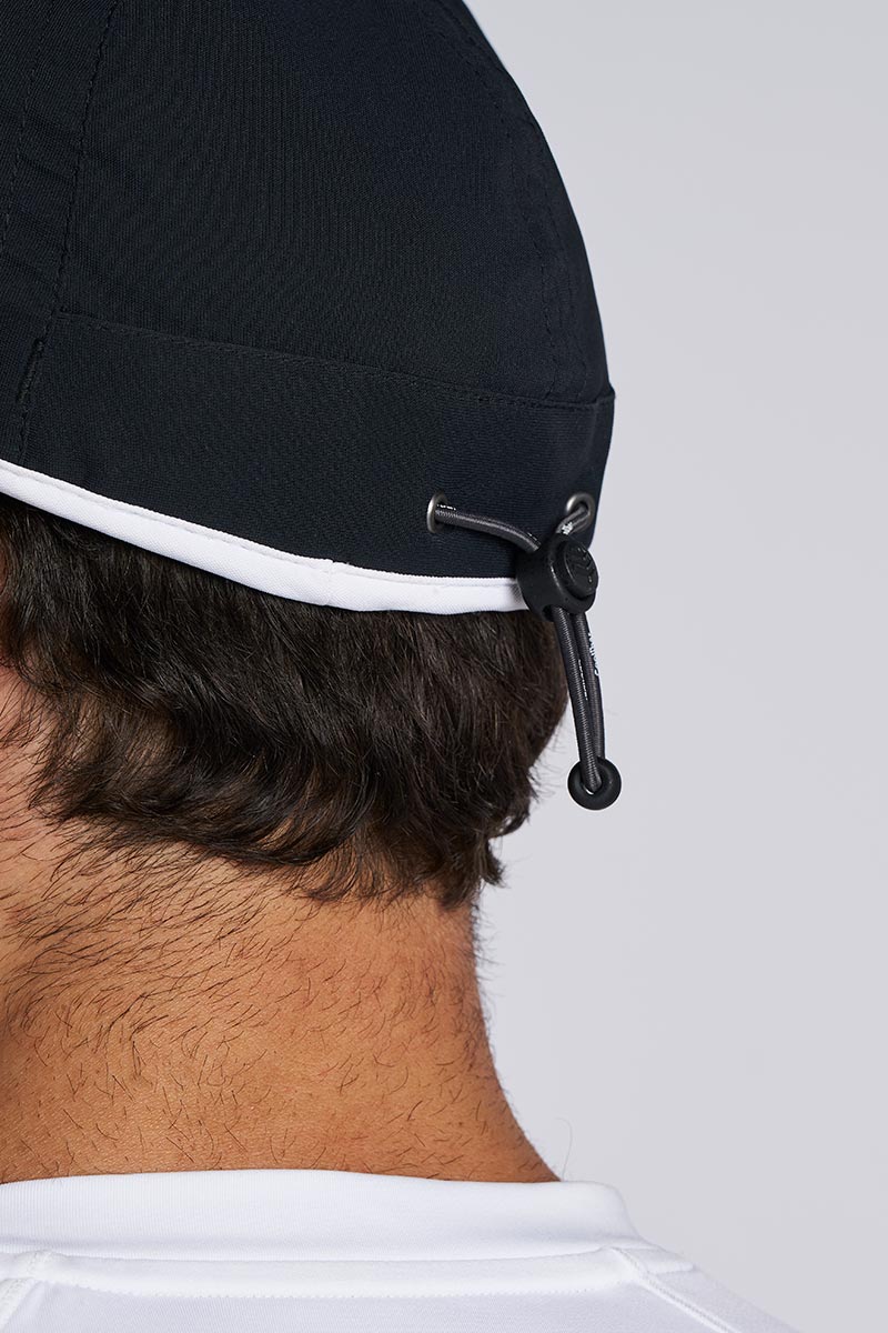 Unisex Lenny Adjustable Sports Cap | Black/White