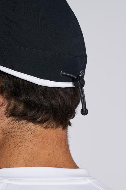 Unisex Lenny Adjustable Sports Cap | Black/White
