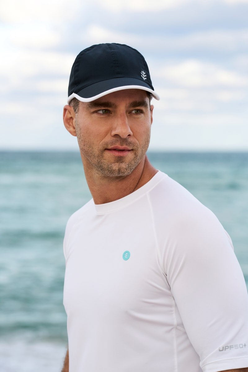 Unisex Lenny Adjustable Sports Cap | Black/White