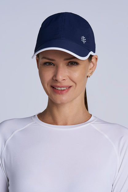 Unisex Lenny Adjustable Sports Cap | Navy/White