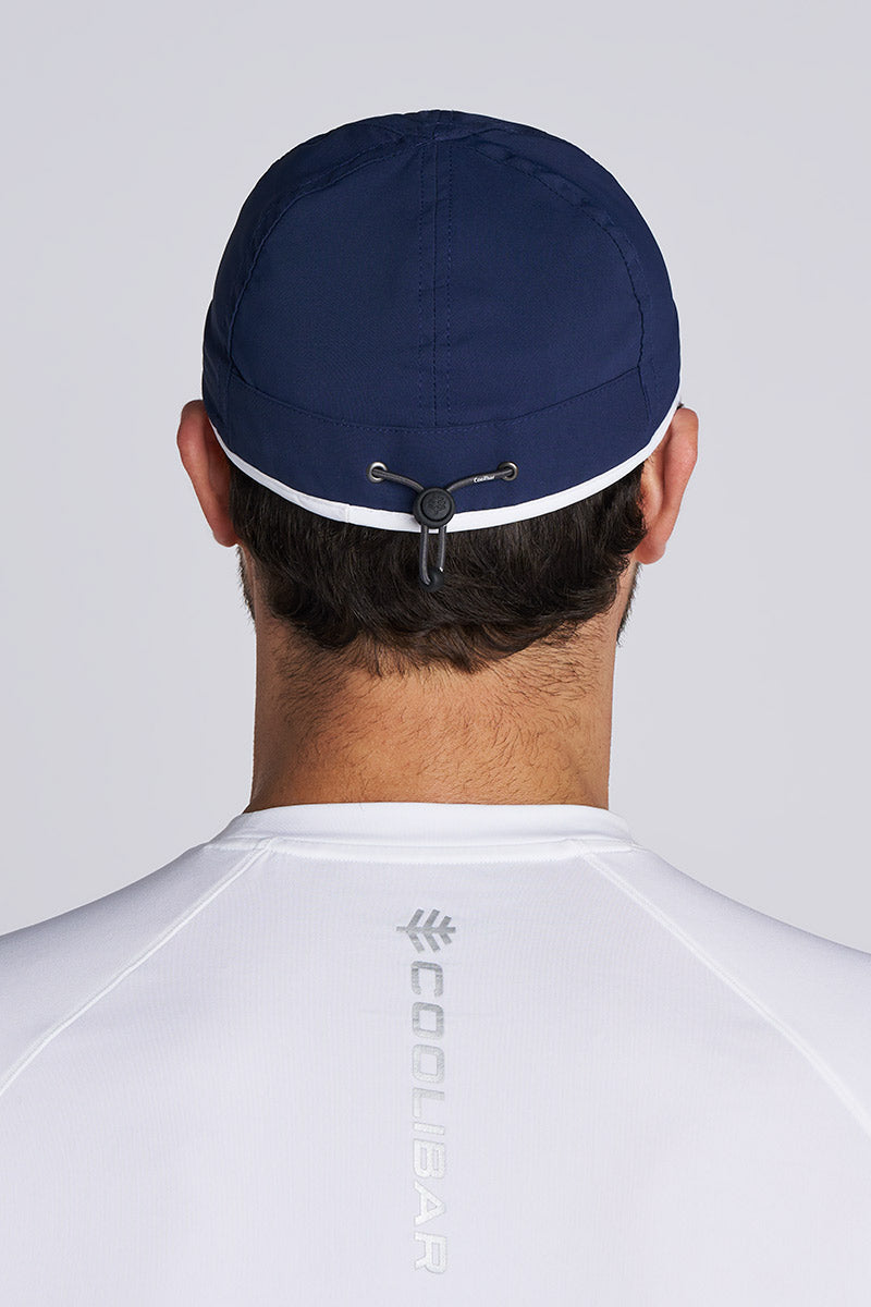 Unisex Lenny Adjustable Sports Cap | Navy/White