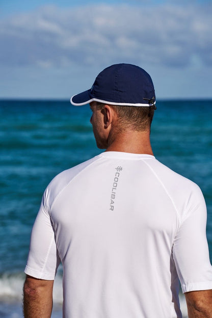 Unisex Lenny Adjustable Sports Cap | Navy/White