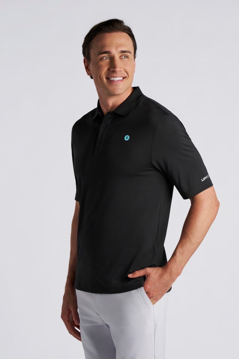 Men's Erodym Short Sleeve Sports Polo | Black