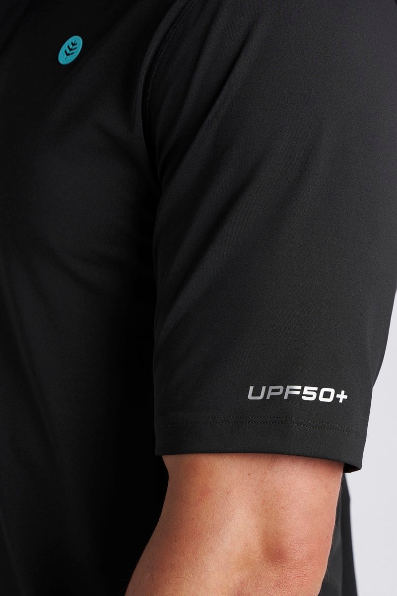 Men's Erodym Short Sleeve Sports Polo | Black