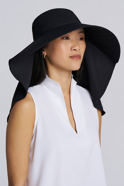Anastasia Elegant Full Coverage Hat | Black
