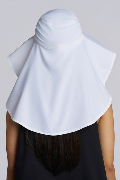 Anastasia Elegant Full Coverage Hat | White