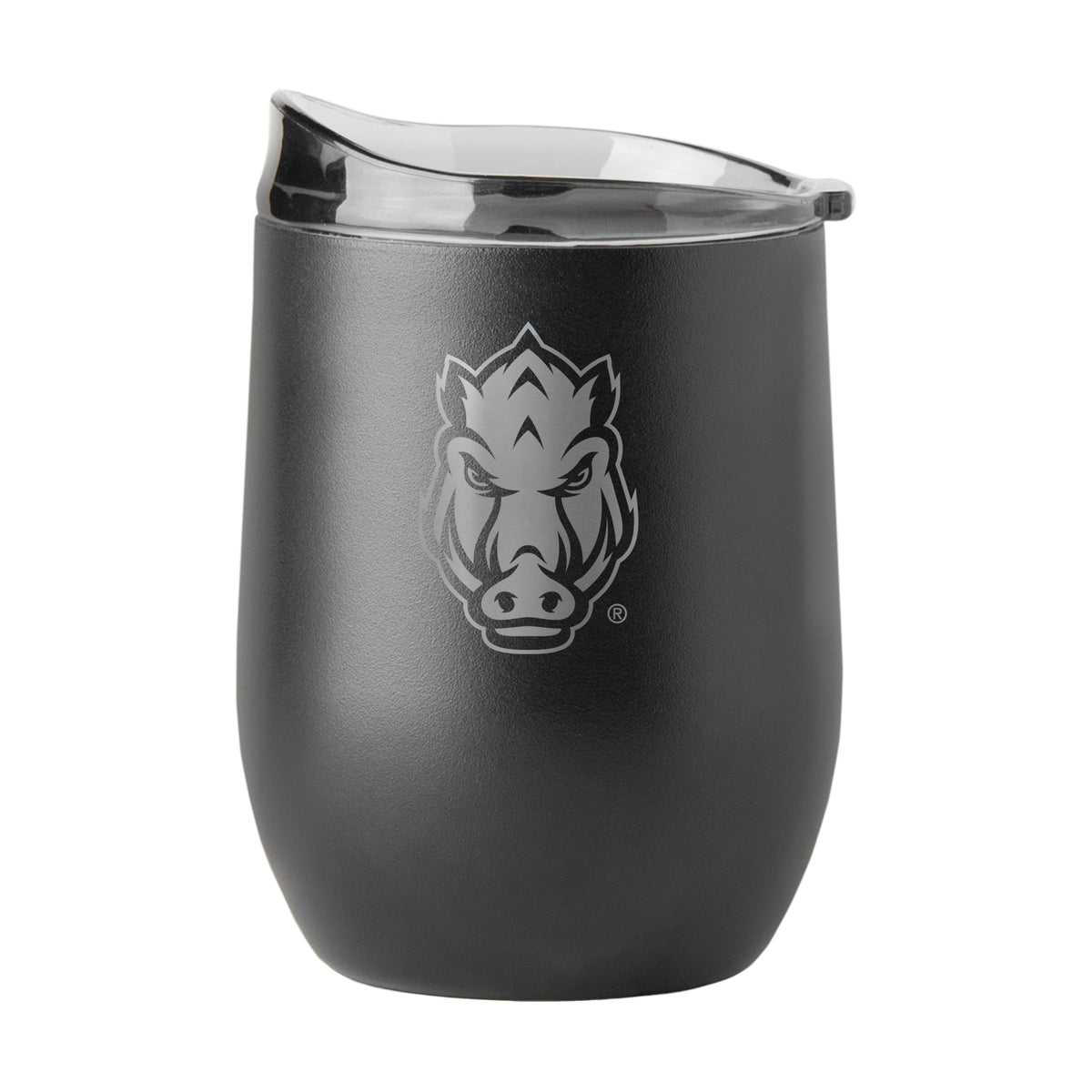 Arkansas Razorbacks 16oz Powder Coat Curved Beverage