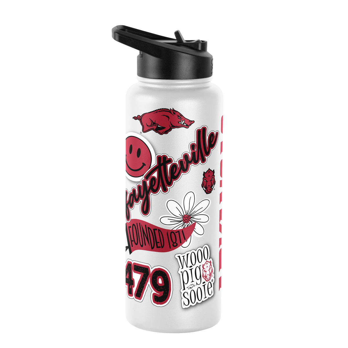 Arkansas Razorbacks 34oz Quencher Bottle