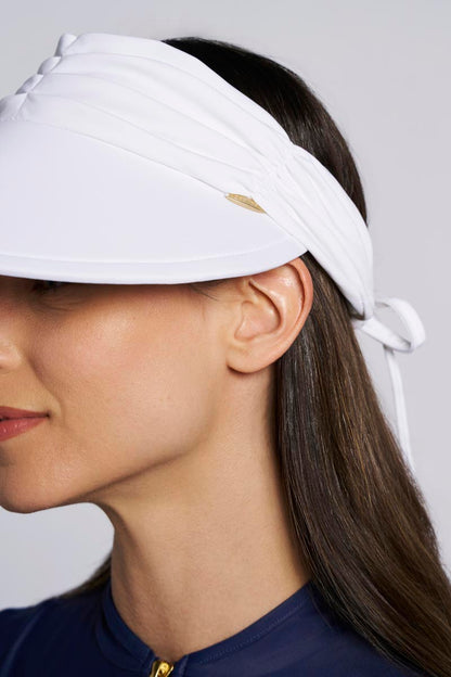 Women's Exuma Swim Visor | White