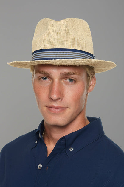 1st Street Men's Classic Poly Knit Fedora | Natural