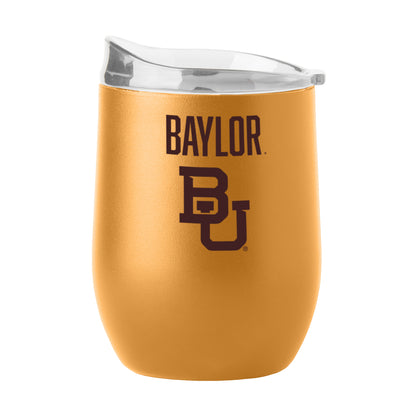 Baylor Bears 16oz Powder Coat Curved Beverage