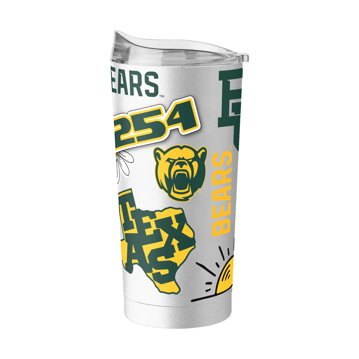 Baylor Bears 20oz Powder Coat Tumbler