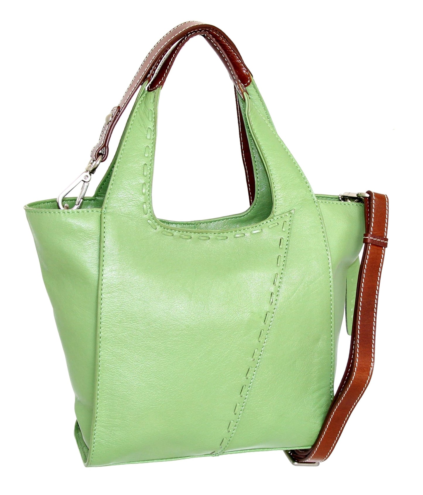 Chiara Small Satchel in Leaf