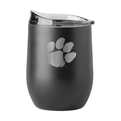 Clemson Tigers 16oz Powder Coat Curved Beverage