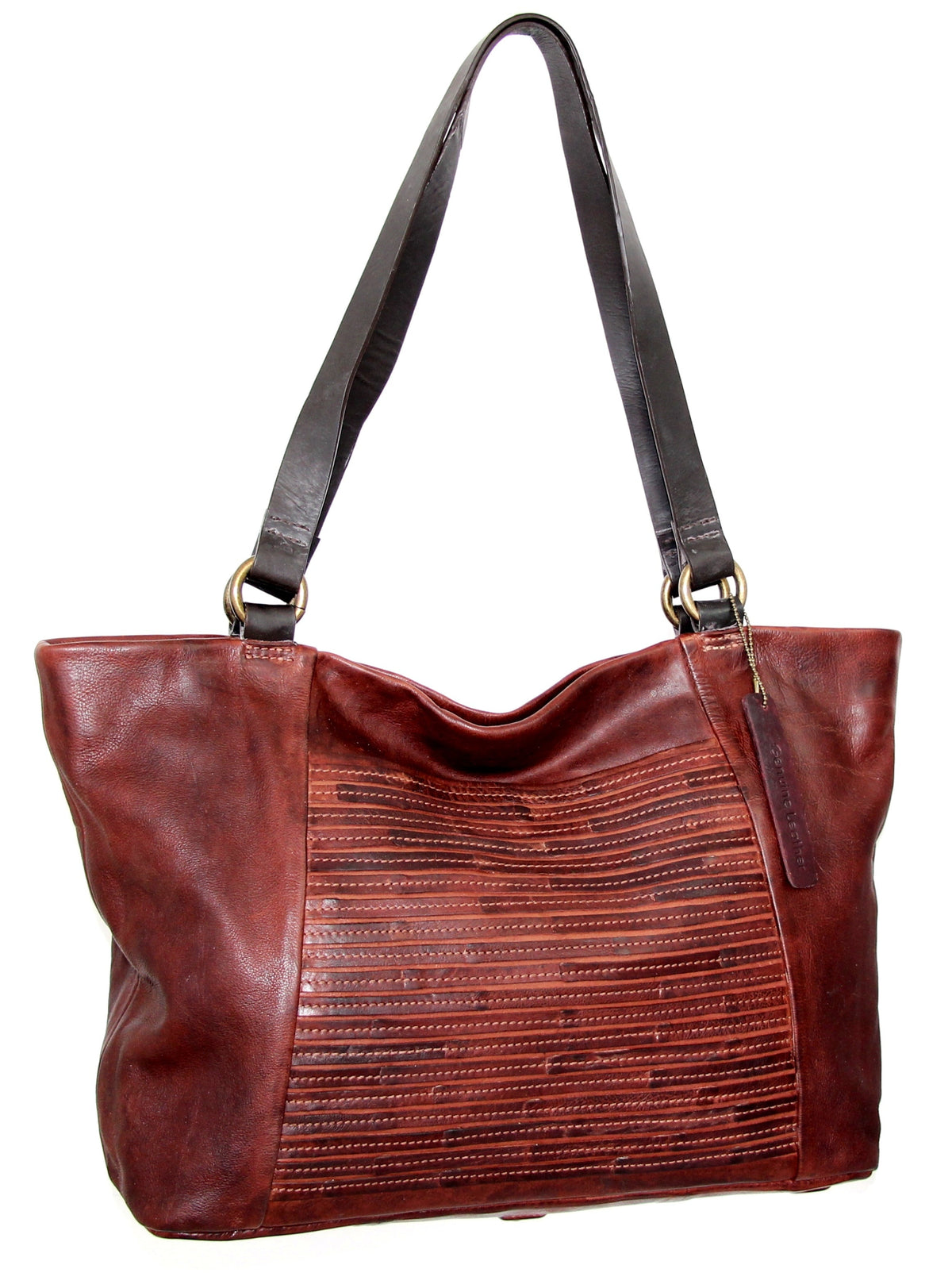 My Camila Leather Tote - Chestnut