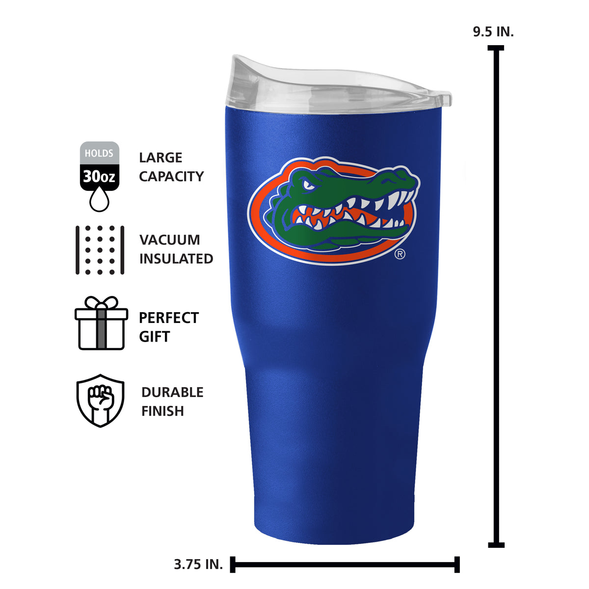 Florida Gators 30oz Powder Coat Tumbler