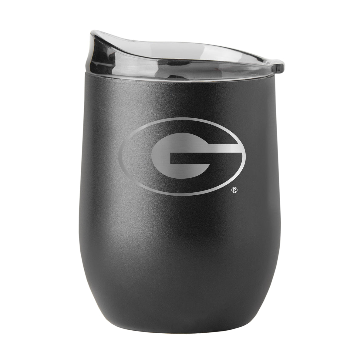 Georgia Bulldogs 16oz Powder Coat Curved Beverage